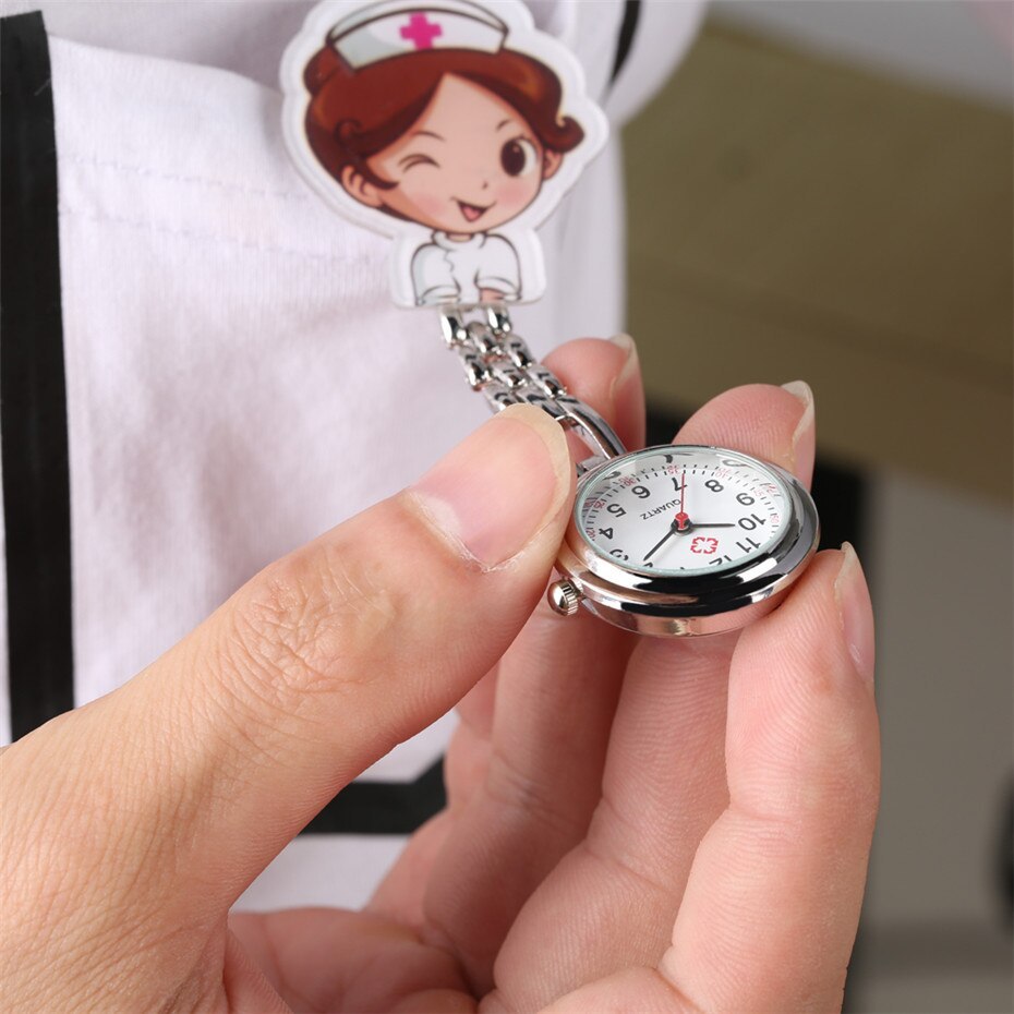 Reloj de bolsillo Reloj de enfermera Reloj de atención médica Reloj de bolsillo para mujer