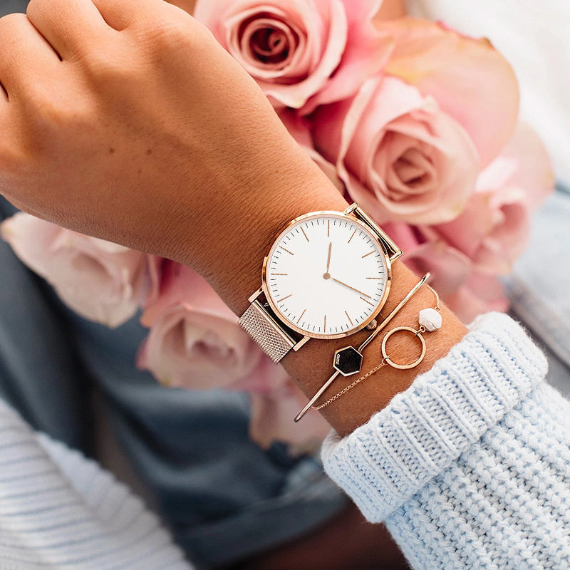 Reloj de cuarzo para amantes de los estudiantes.