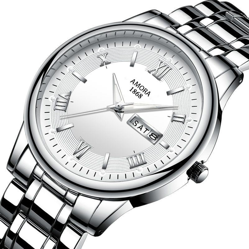 Reloj automático no mecánico para hombre con calendario