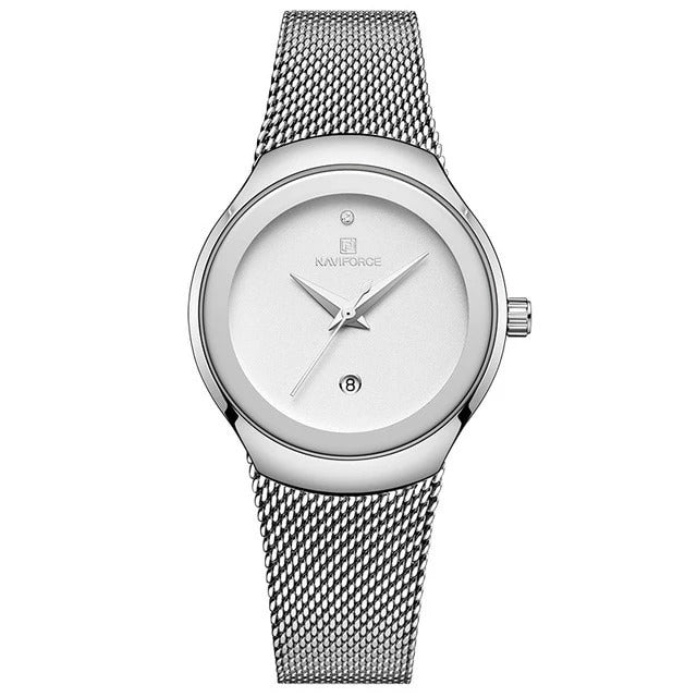 Mesh waterproof quartz watch