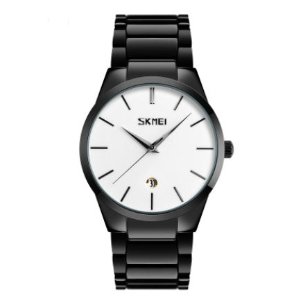 Steel strap quartz watch