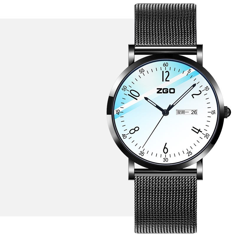 Junior high school waterproof mechanical quartz watch