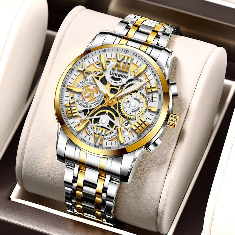 Reloj de cuarzo no mecánico luminoso para hombre