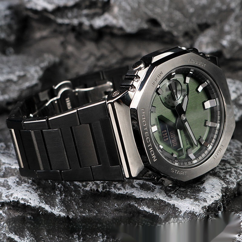 Correa de acero inoxidable adecuada para relojes Casilou, accesorios de correa de reloj de la serie Farm Oak