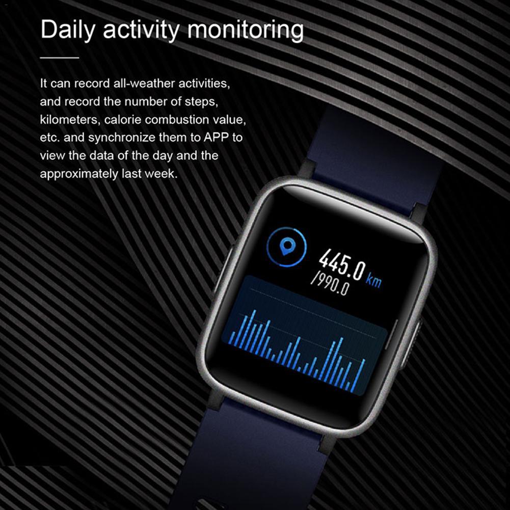 Reloj inteligente deportivo con pulsera de frecuencia cardíaca y podómetro