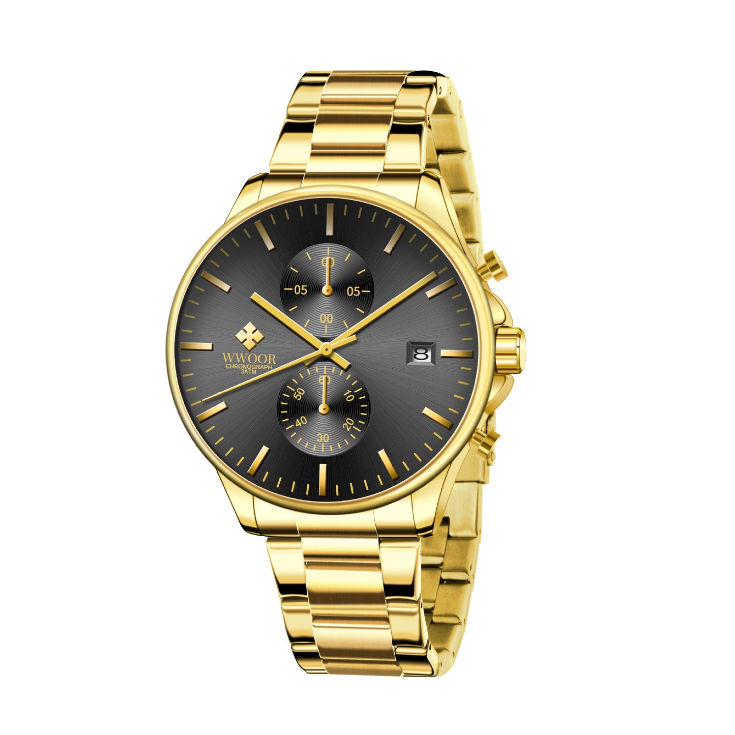 Steel Belt Senior Men's Watch Simple Quartz Waterproof Men's Watch