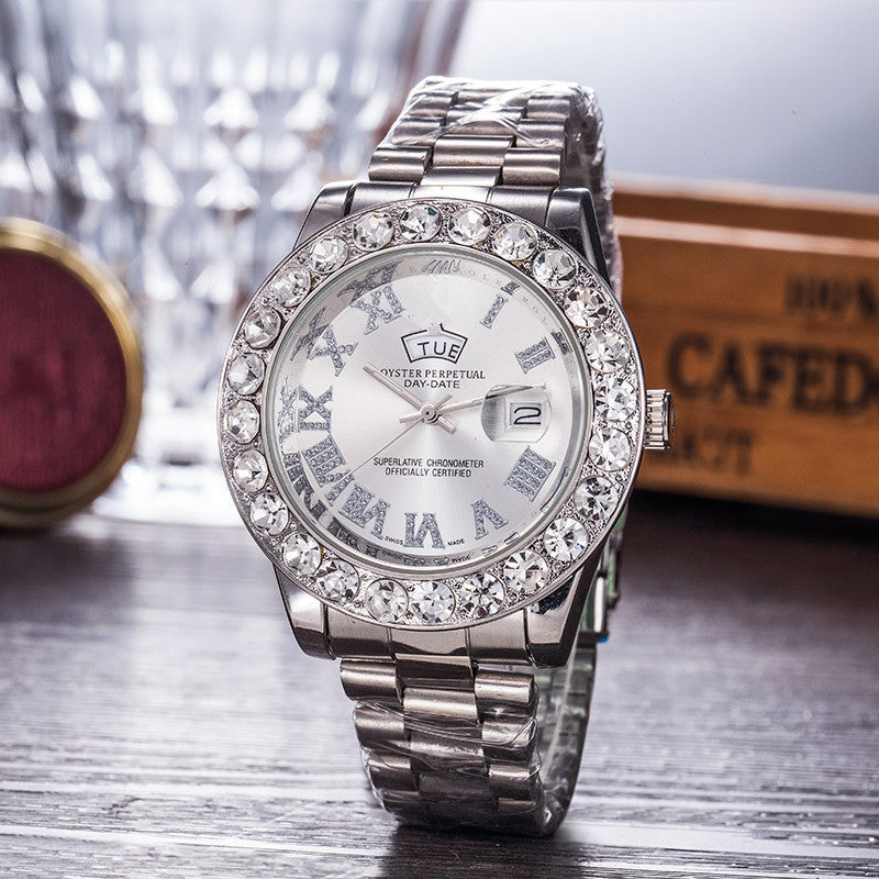 Gypsophila Diamond Steel Belt Watch