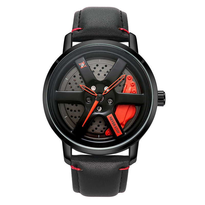 Reloj de cuarzo con correa de malla y esfera única y moderna para hombre