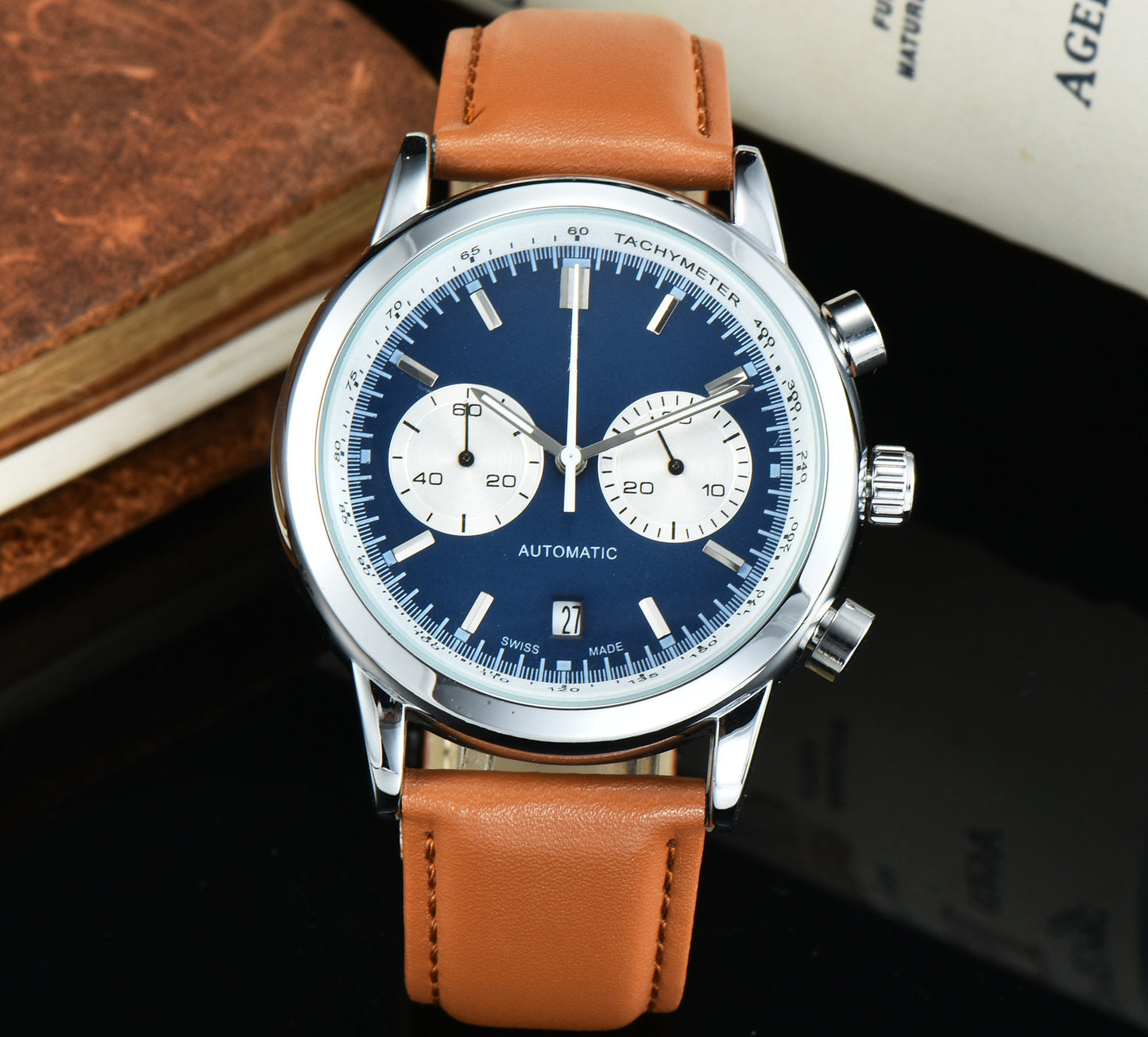 Men's Steel Belt Belt Business Style Quartz Watch