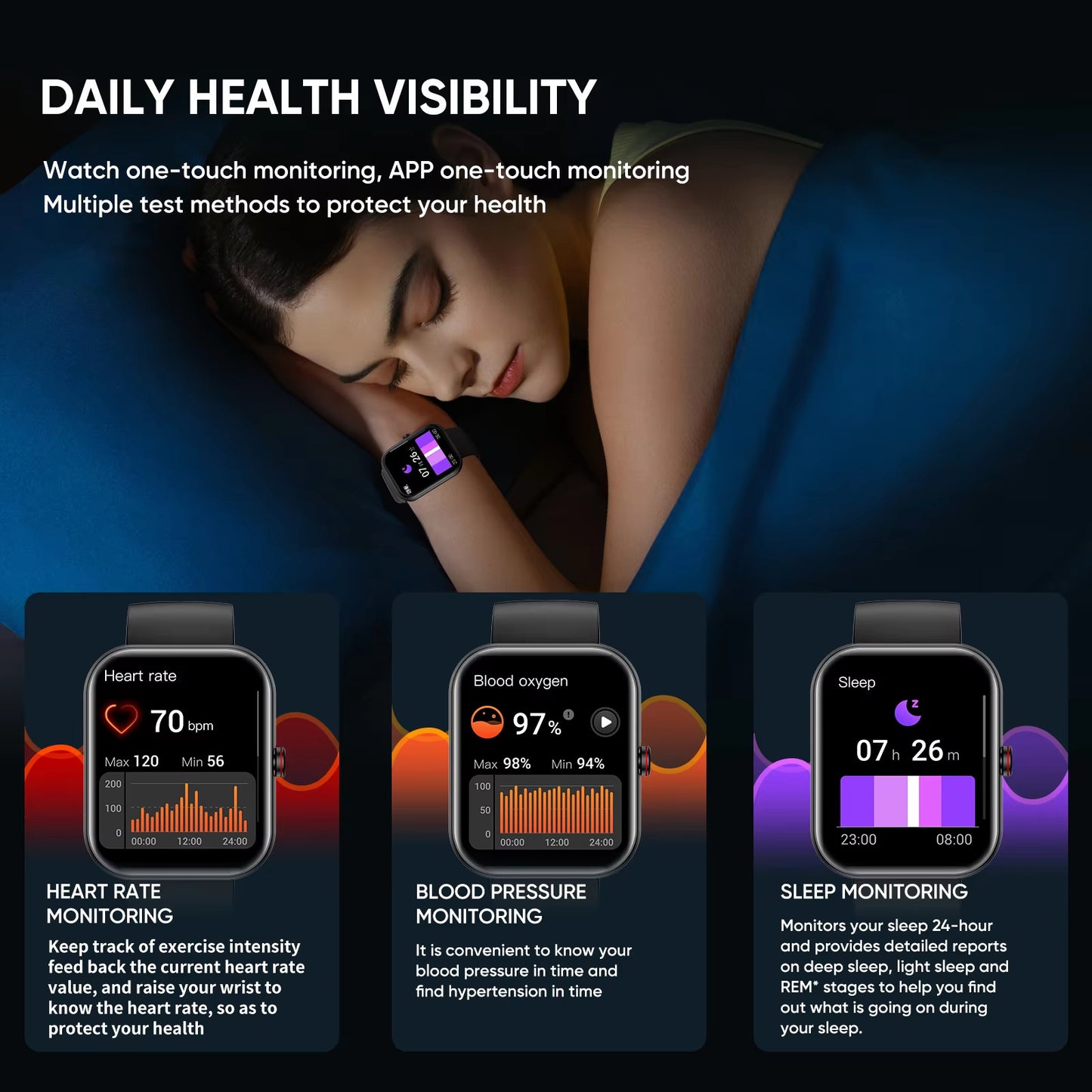 Reloj inteligente A221 con pantalla grande para hombre, reloj deportivo con llamadas Bluetooth, voz IA, rastreador de actividad física, reloj inteligente resistente al agua para mujer y hombre