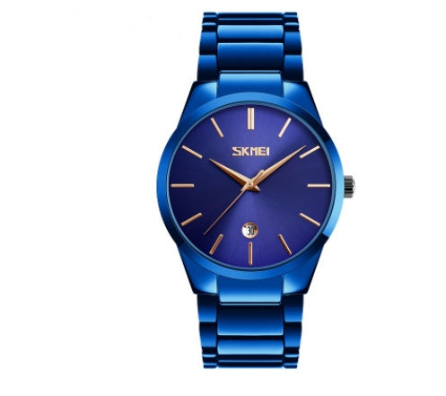 Steel strap quartz watch