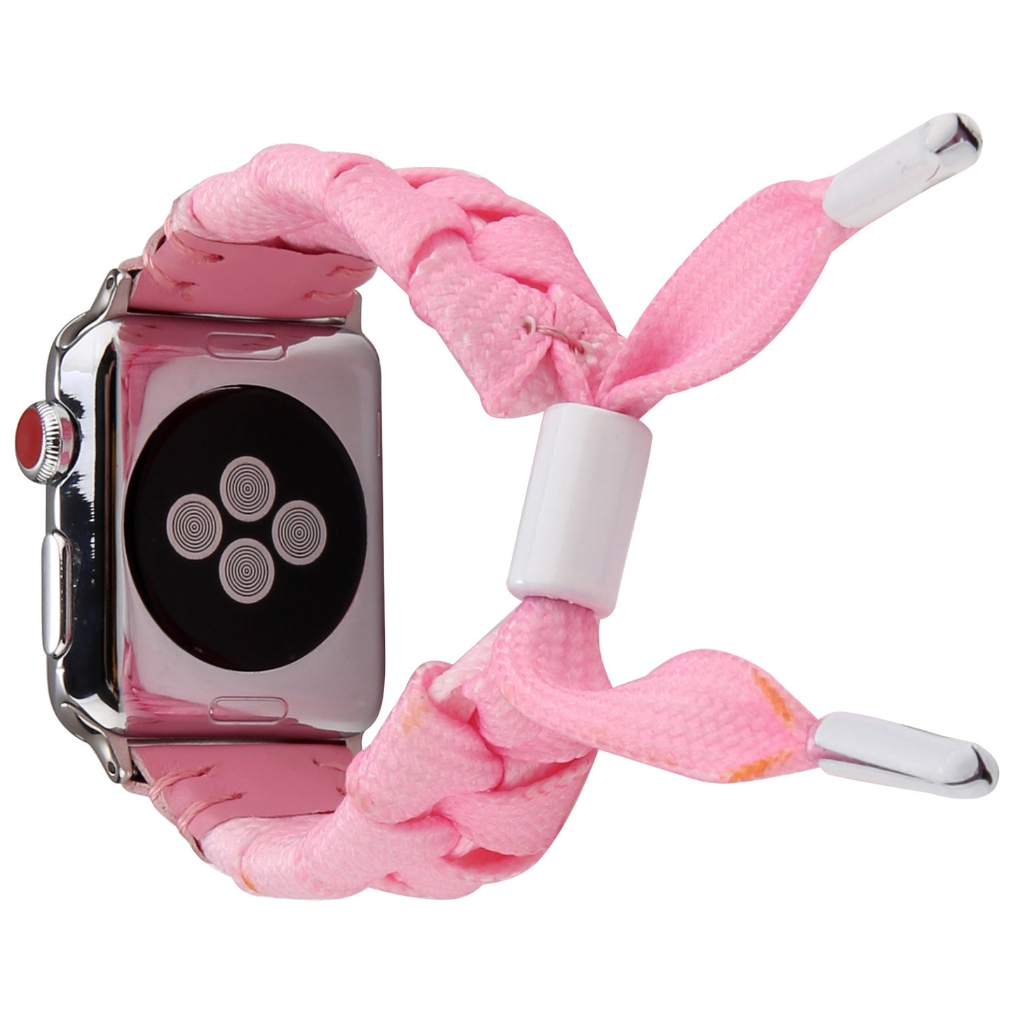 Reloj con accesorio de piel de nailon tejido de poliéster