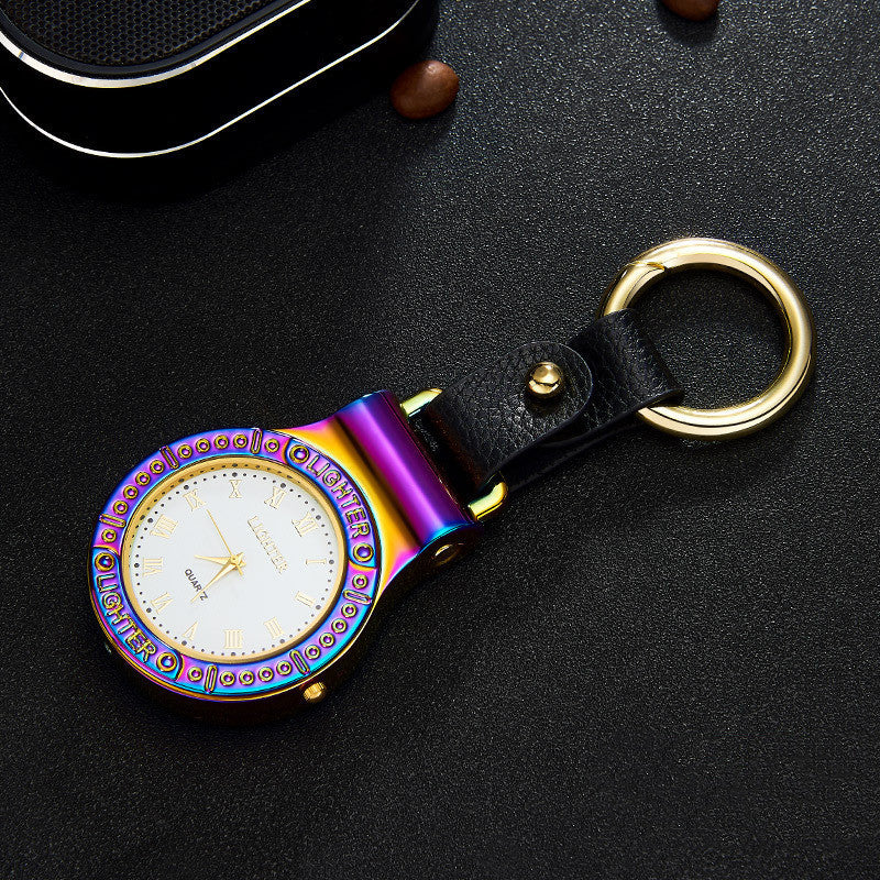 Watch Usb Rechargeable Metal Lighter Windproof