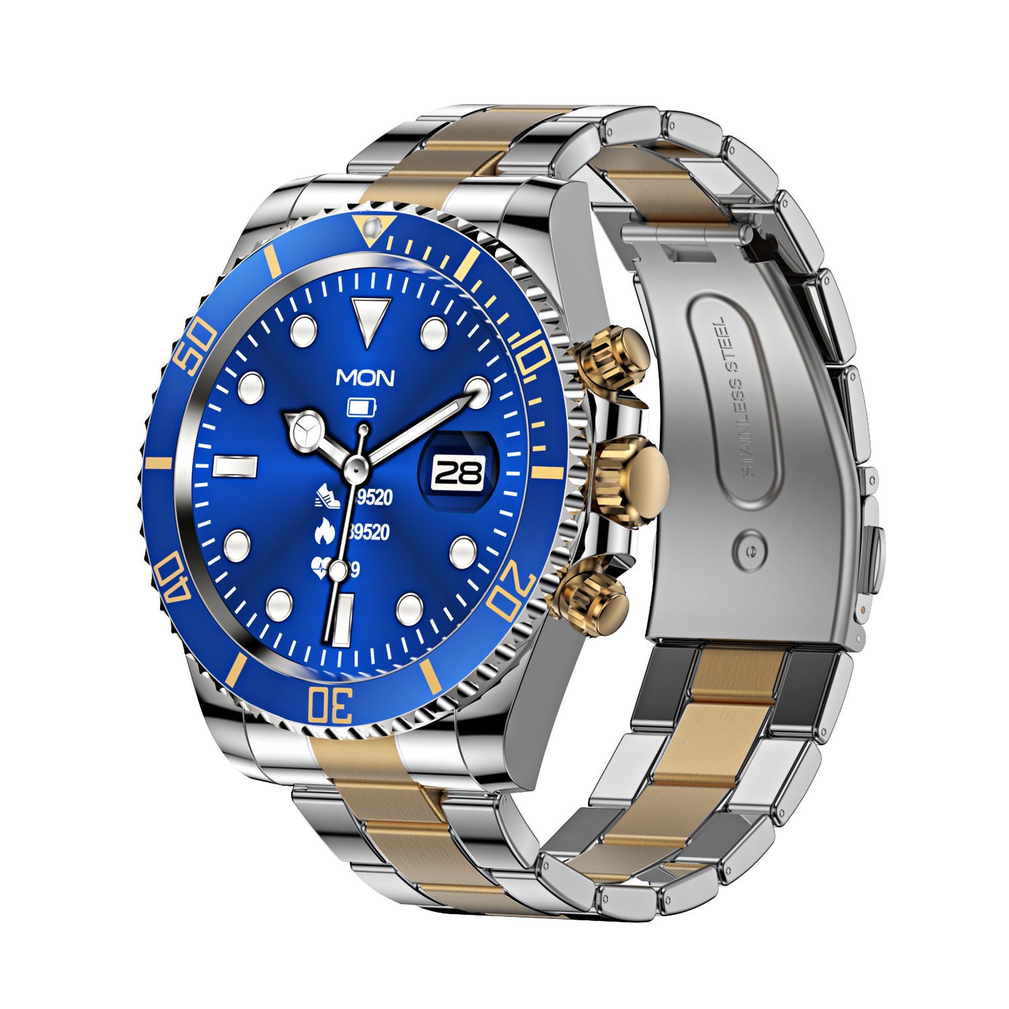 Reloj Inteligente Acero Inoxidable Verde Agua Fantasma