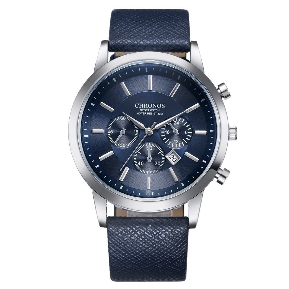 Reloj de cuarzo con correa de moda para hombre, deportivo y de ocio