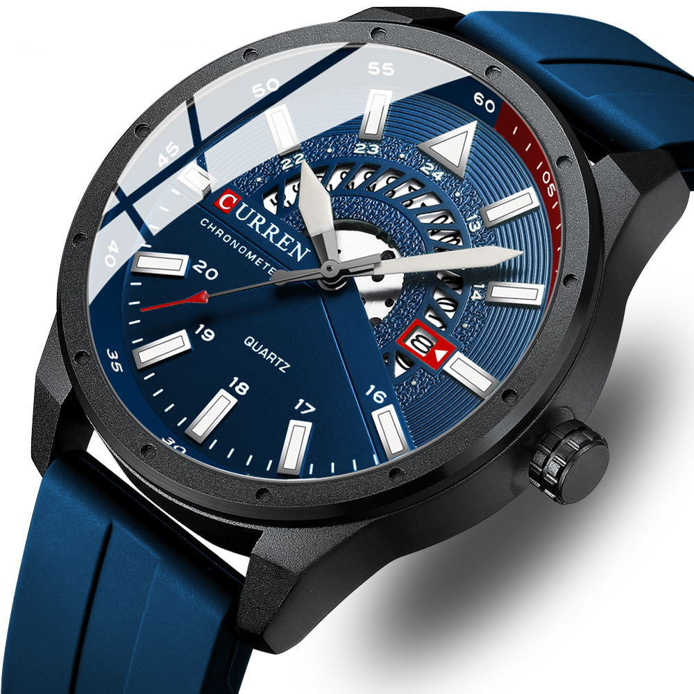 Reloj de cuarzo con cinta informal de moda para hombre