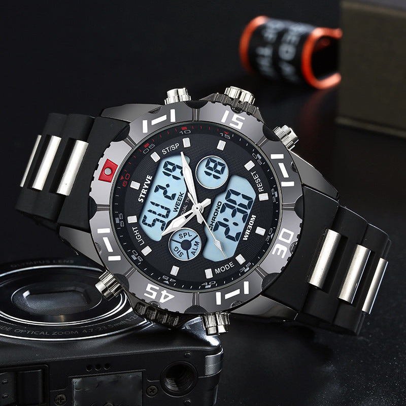 Men's Multifunctional Sports Waterproof Electronic Watch