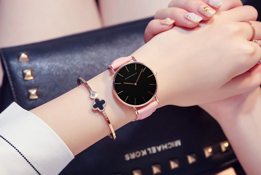 Reloj de pulsera creativo para estudiantes, ligero y fino, venta al por mayor