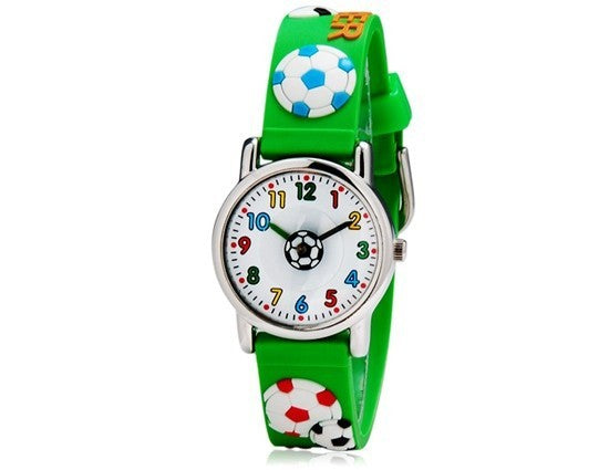 Reloj de silicona con dibujos animados para niños.