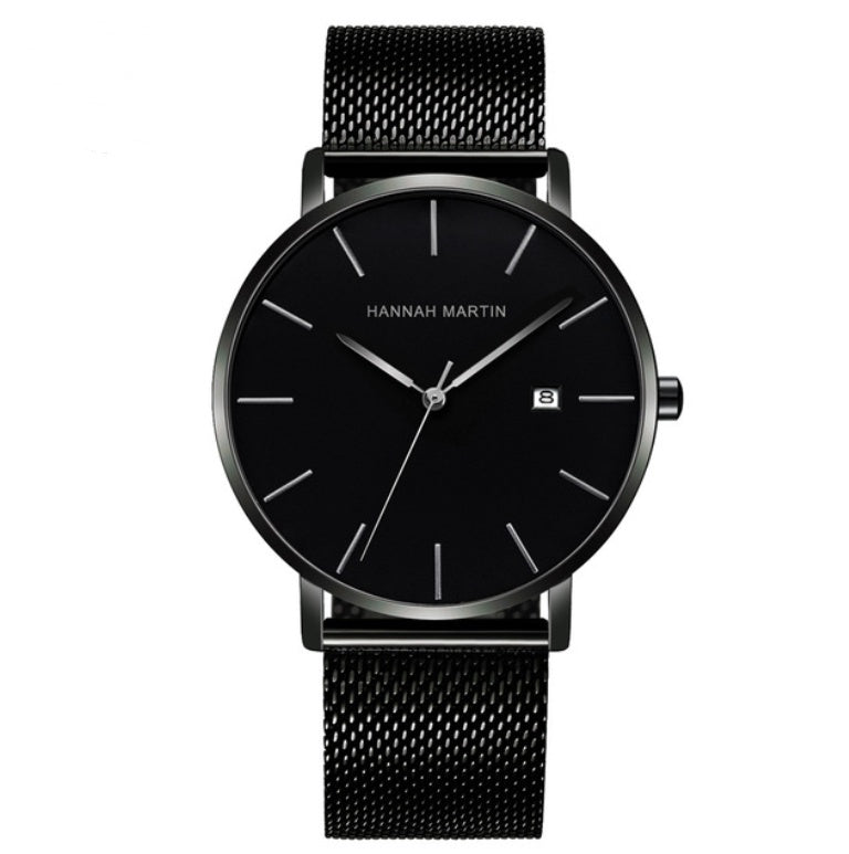 Stainless steel mesh belt quartz watch men