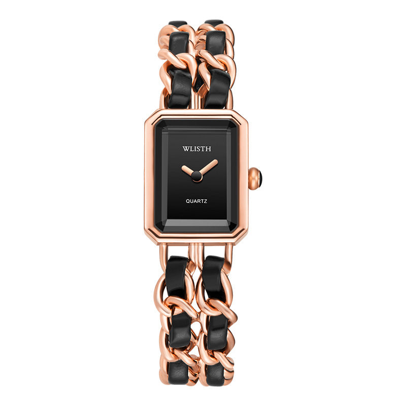 Reloj de cuarzo resistente al agua con pulsera de moda para mujer
