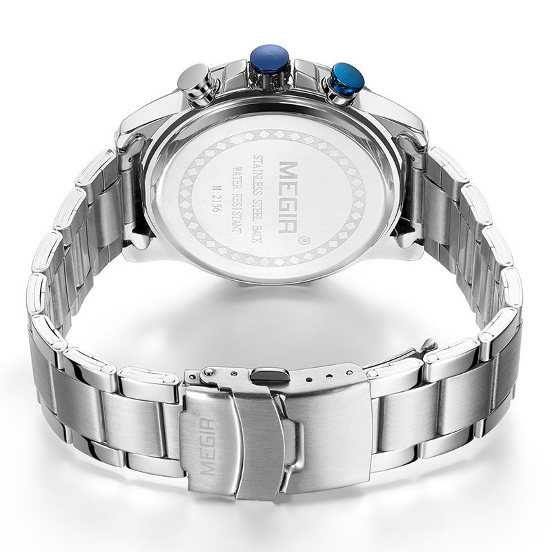 Watch Men's Multi-function Business Sports Steel Belt Men's Spot Quartz Watch