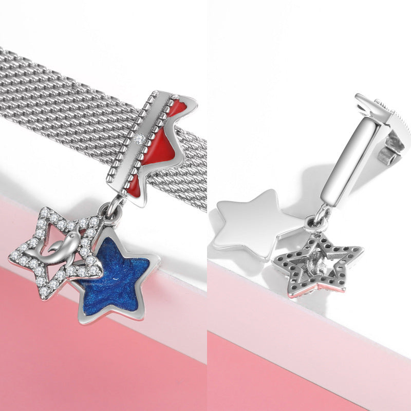 Panda Hot Air Balloon Stars All Kinds Of Watch Chain Beads Clip 925 Sterling Silver Diy Accessories Loose Beads
