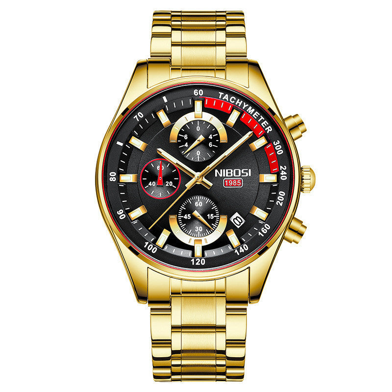 Luminous multi-function small three-hand men's watch