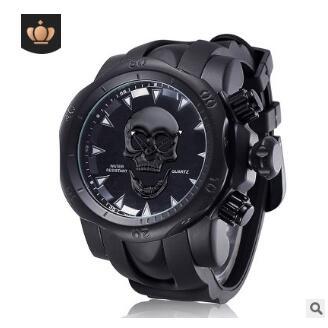 Men's Watch Personality Taro Big Dial Silicone with Quartz Watch