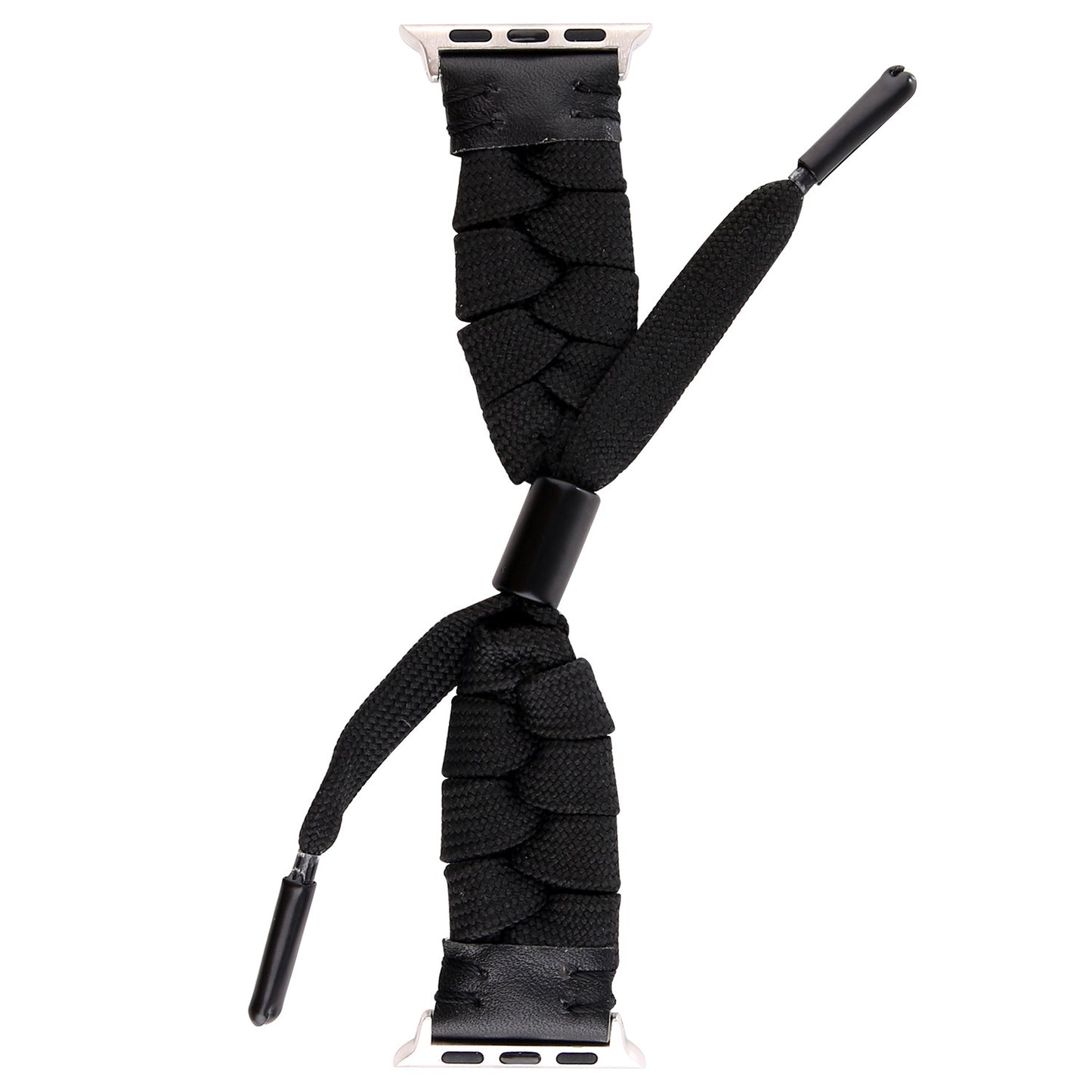 Reloj con accesorio de piel de nailon tejido de poliéster