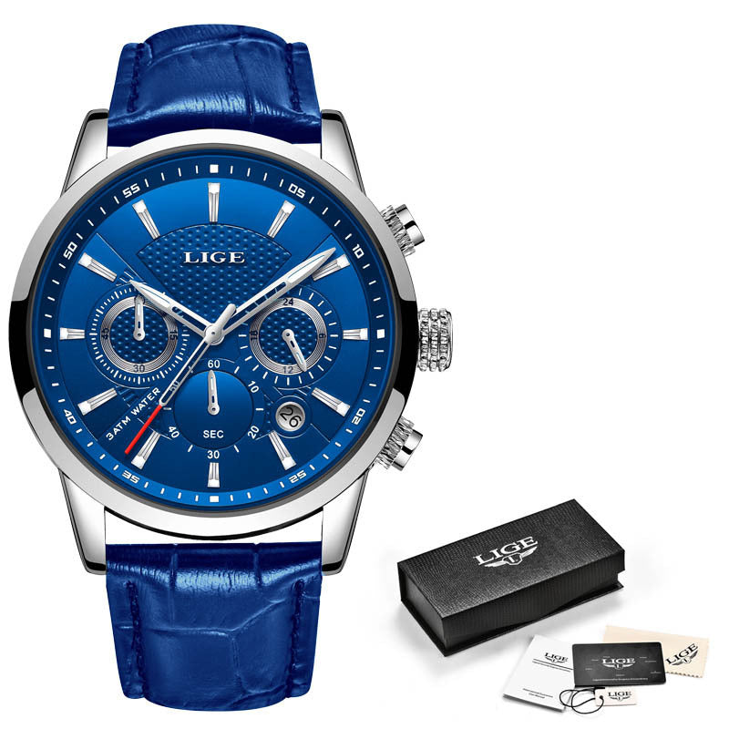 Men's Sports Waterproof Steel Band Quartz Watch
