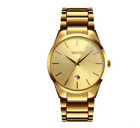 Steel strap quartz watch