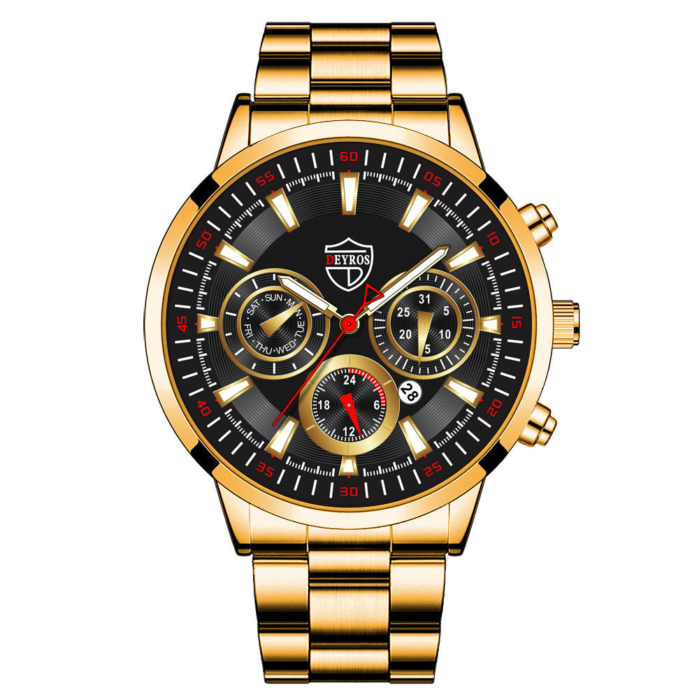 Reloj de moda para hombre, reloj de calendario luminoso, reloj deportivo de negocios