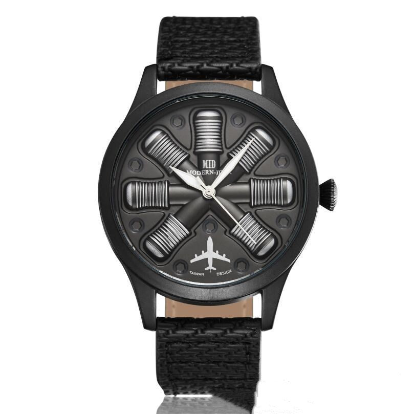 Nuevo reloj de hombre Business Belt de alta gama Atmosphere