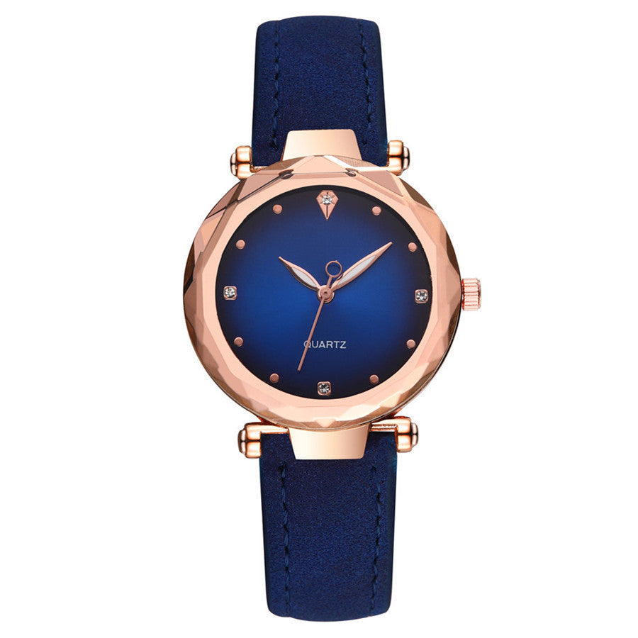 Fashion Shiny Diamond Mirror Quartz Watch
