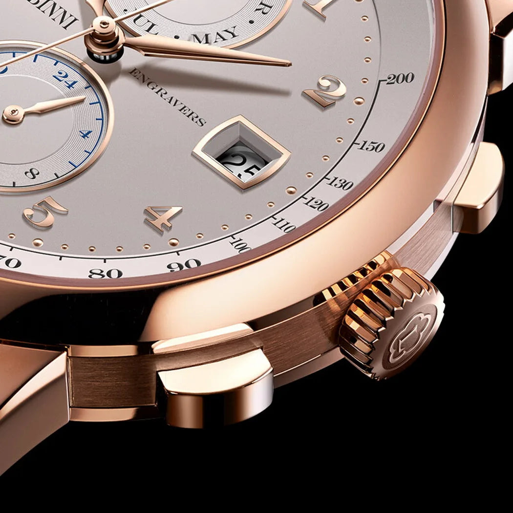 LOBINNI Mens Automatic Watches Men Luxury Watch Waterproof Mechanical Wristwatch Sapphire Leather Strap Month Week Date 24 Hours