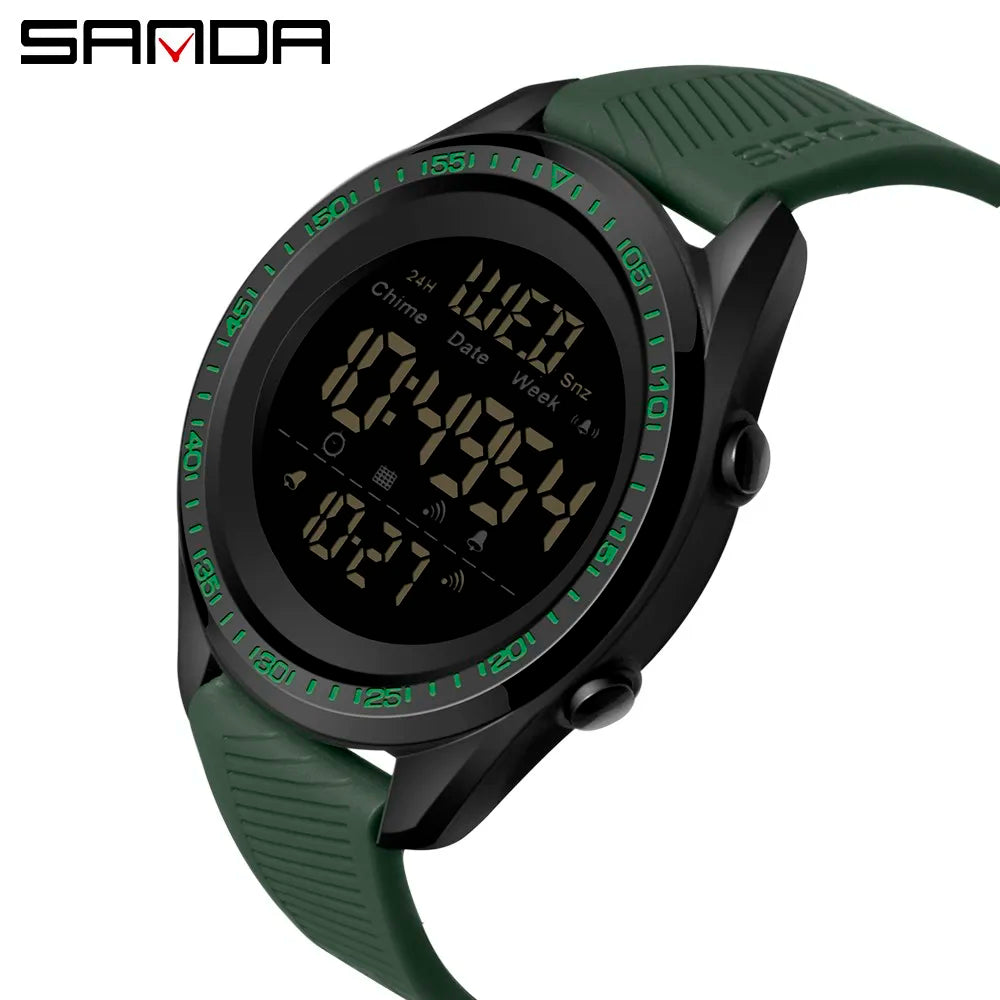 SANDA Top Brand 2022 Outdoor Sports Men's Watches Multifunction Waterproof Digital Male Clock Chronograph Relogio Masculino 6013