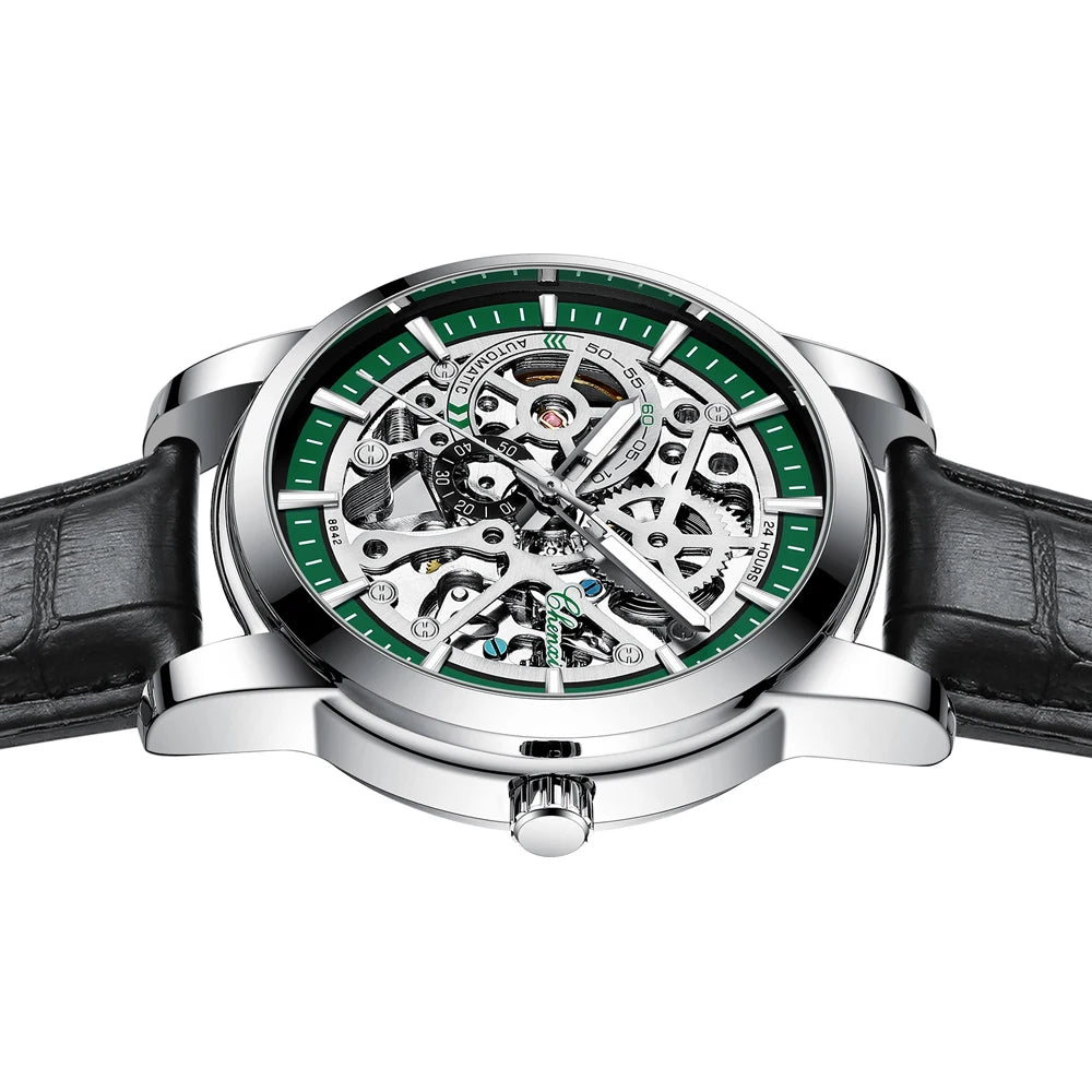 CHENXI Men Watches Top Brand Luxury Automatic Mechanical Watch Waterproof Business Leather Male Clock Tourbillon Wristwatch