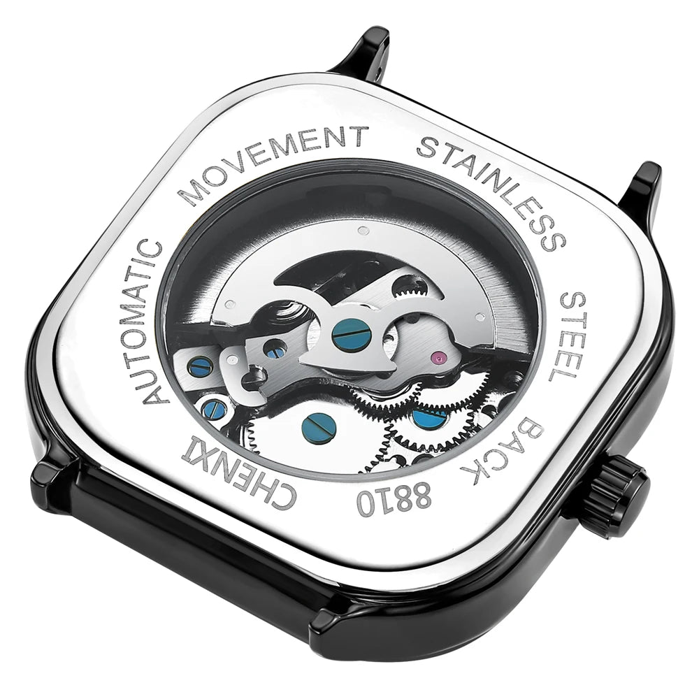 CHENXI Men Automatic Mechanical Watch Top Luxury Brand Tourbillon Business Waterproof Clock Male Stainless Steel Wristwatch