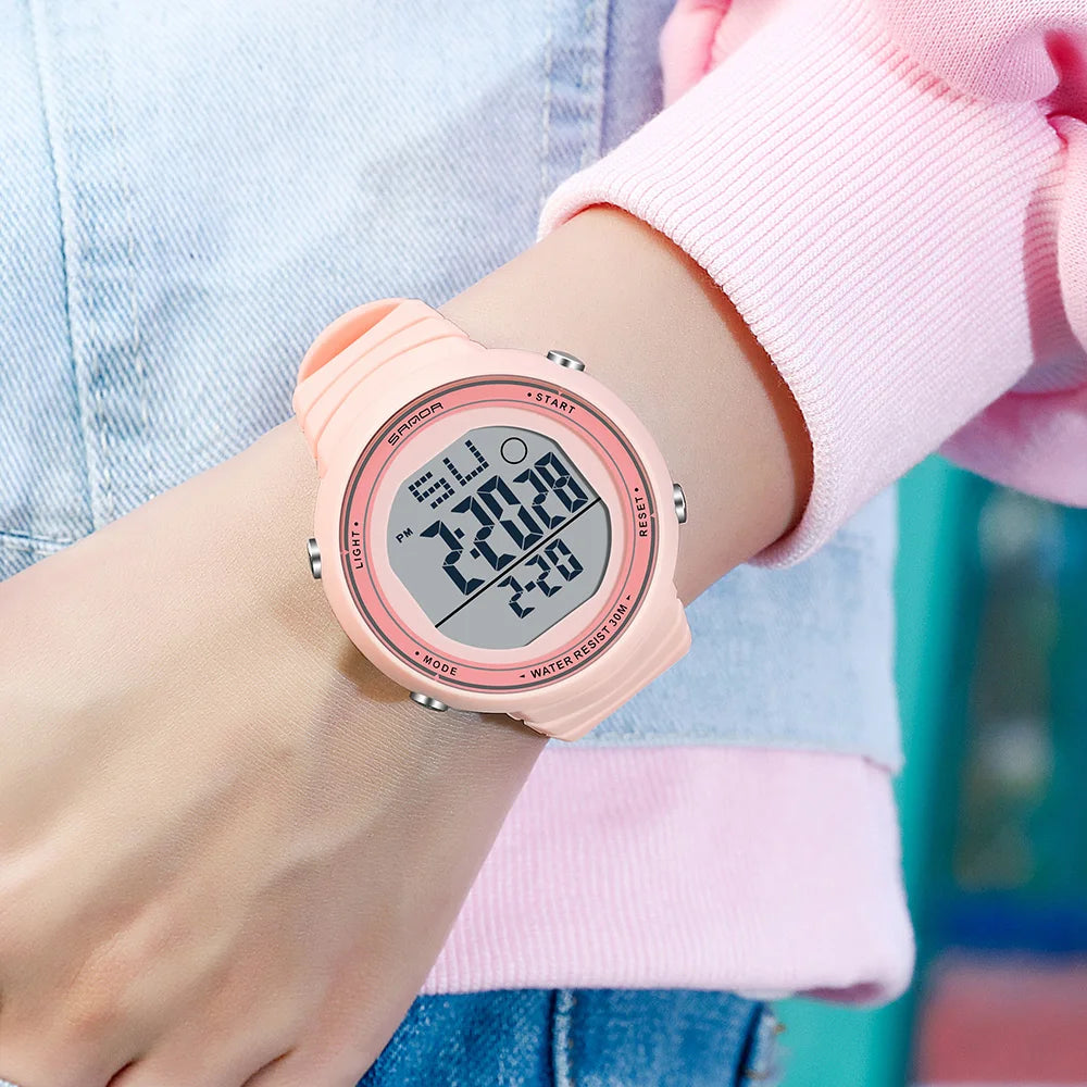 Fashion Sanda 2021 New Top Brand Sports Women Watches Casual Waterproof Led Digital Watch Female Wristwatches Clock