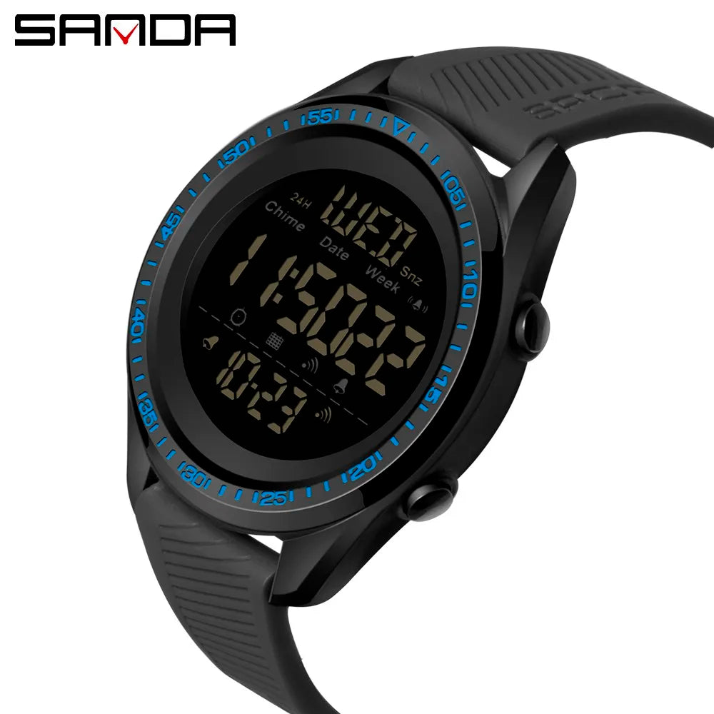 SANDA Top Brand 2022 Outdoor Sports Men's Watches Multifunction Waterproof Digital Male Clock Chronograph Relogio Masculino 6013