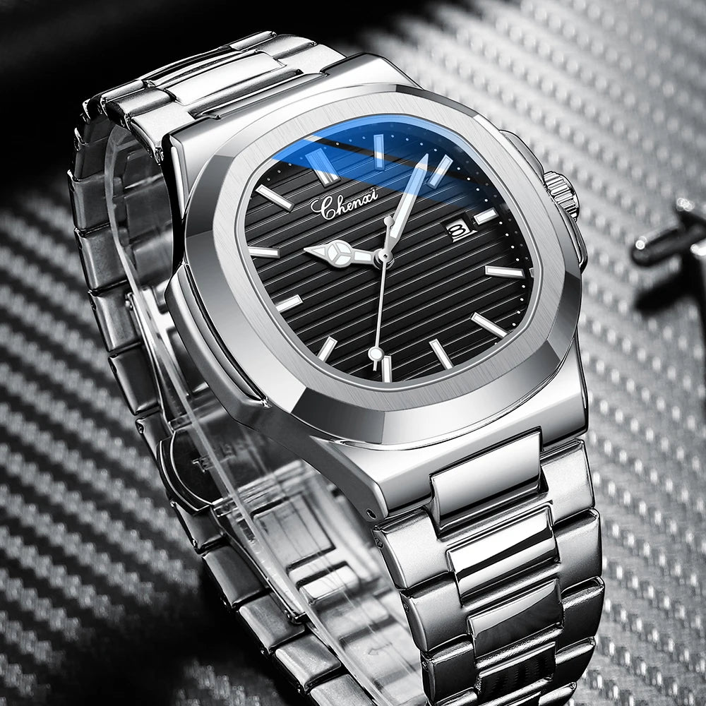 CHENXI 2024 New Men's Watches Business Clock Top Luxury Brand Quartz Men Watch Stainless Steel Waterproof Luminous Wristwatch