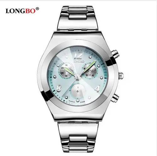 Fashion LONGBO Brand Luxury Water Resistant Casual Quartz Women Lady Gift Watches Full Stainless Steel Sports Watch Montre Femme