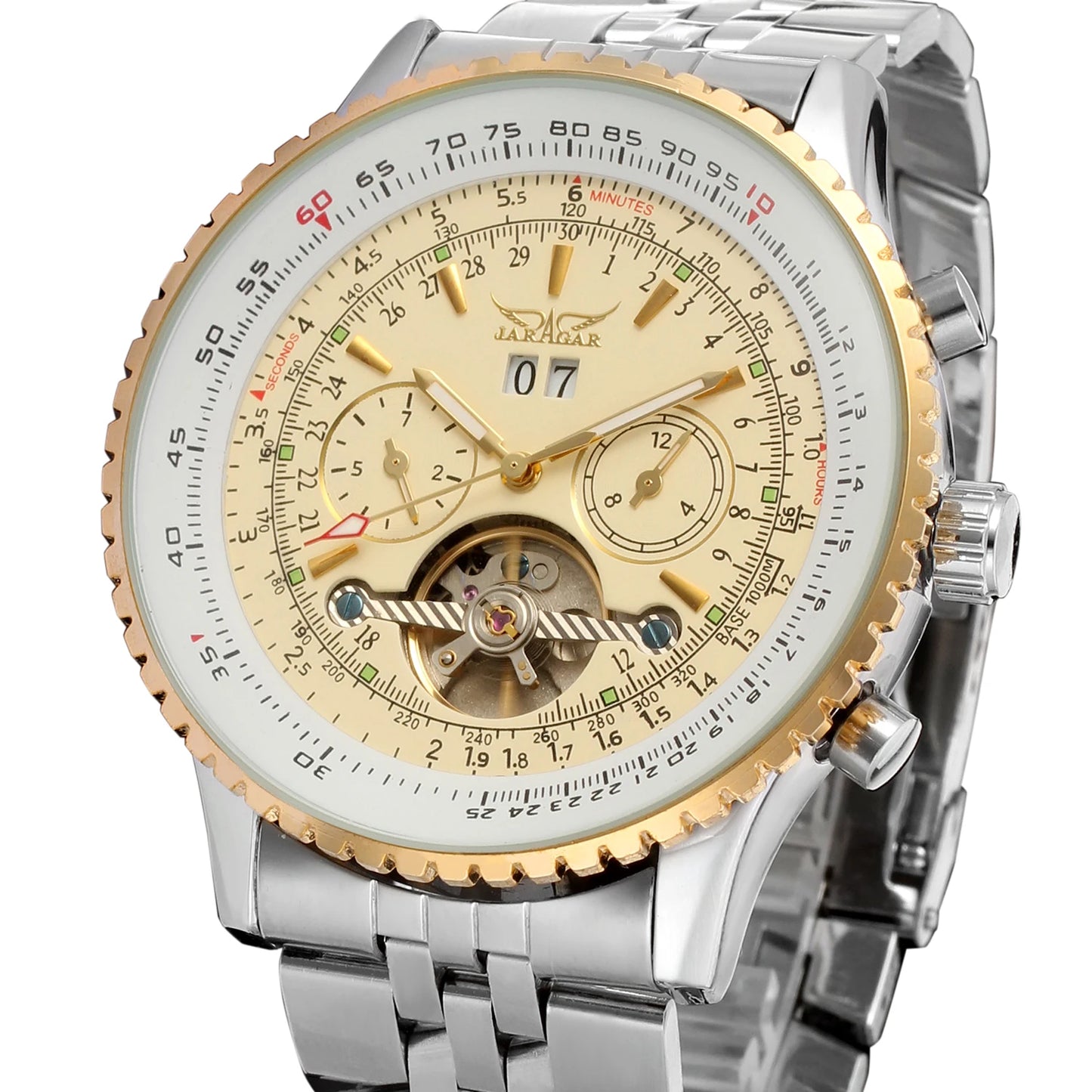 2019 Jaragar Top Brand Mens Watches Luxury Men Military Sport Wristwatch Automatic Mechanical Tourbillon Clock Relogio Masculino