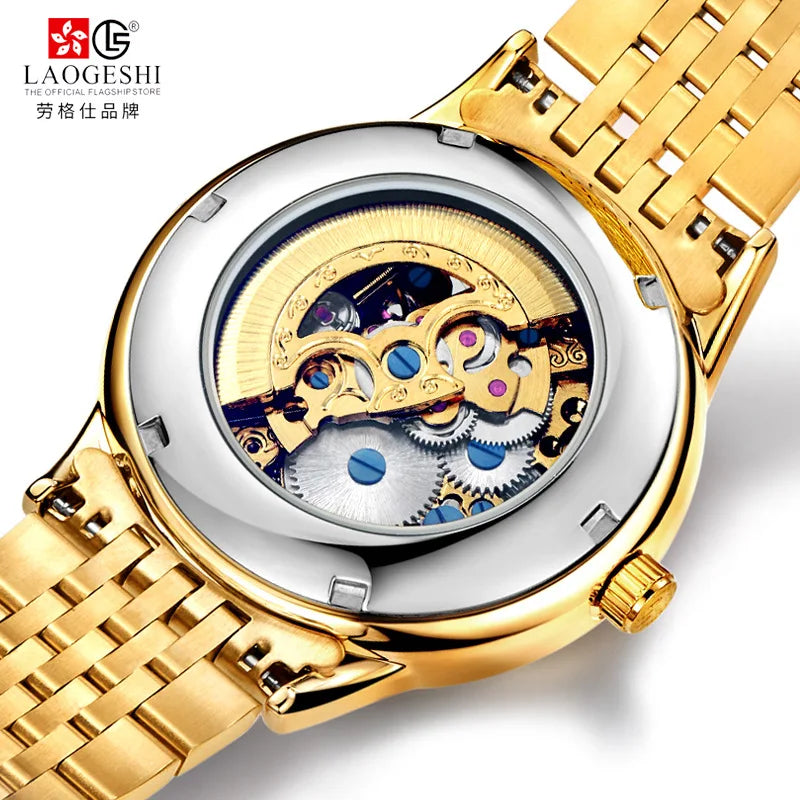 Gold Watch Women Fashion Luxury Brand Women's Watches Automatic Mechanical Watches Phoenix Clock Waterproof Senhoras Assistir