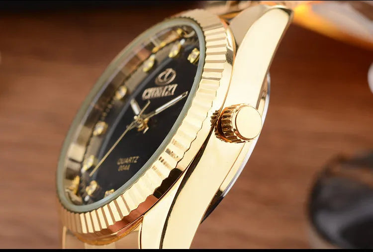 Fashion CHENXI Luxury Women Gold Full Stainless Steel Quartz Gift Female Dress Ladies Wrist watches Rhinestone relogio feminino