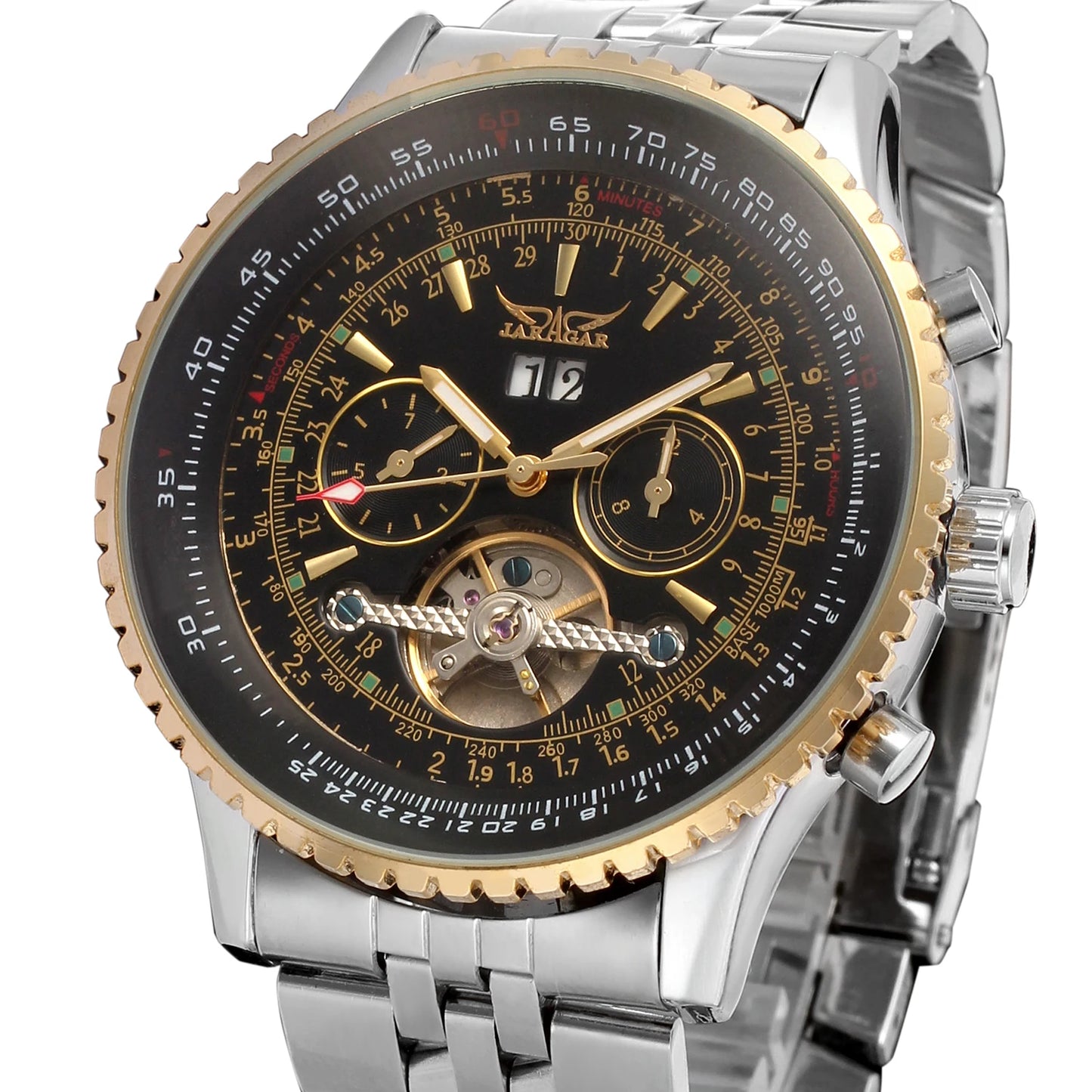 2019 Jaragar Top Brand Mens Watches Luxury Men Military Sport Wristwatch Automatic Mechanical Tourbillon Clock Relogio Masculino