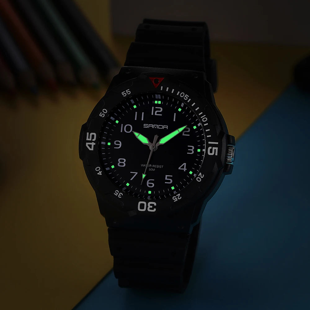 2021 Fashion SANDA Top Brand Watch men Casual Silicone Waterproof Quartz Watches Luxury watches For Clock Relogio Feminino 6019