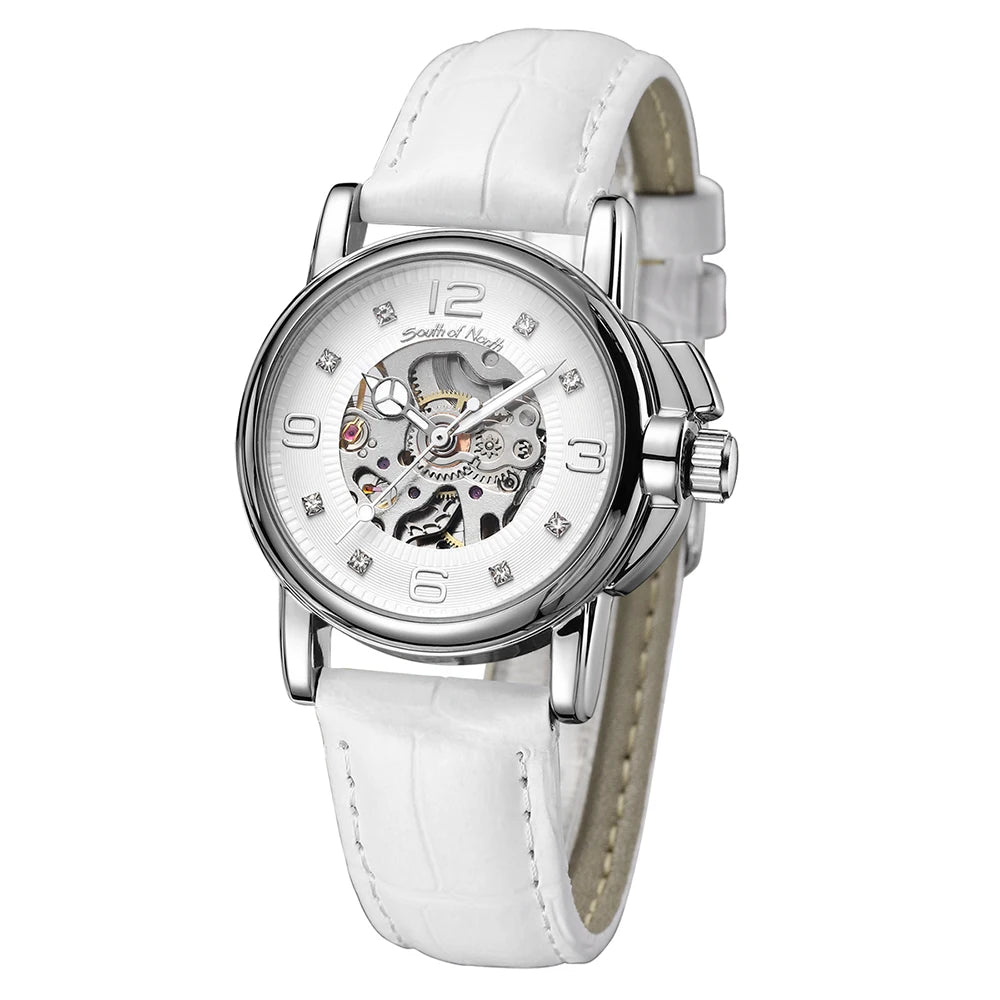 2020 New Fashion Automatic Mechanical Watch Women Casual Transparent Watch Lady Relojes Mujer Women Wristwatch Girl Dress Clock