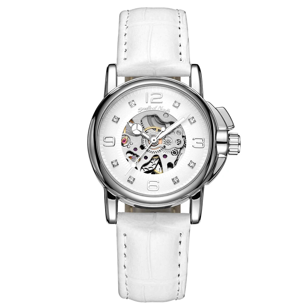 2020 New Fashion Automatic Mechanical Watch Women Casual Transparent Watch Lady Relojes Mujer Women Wristwatch Girl Dress Clock
